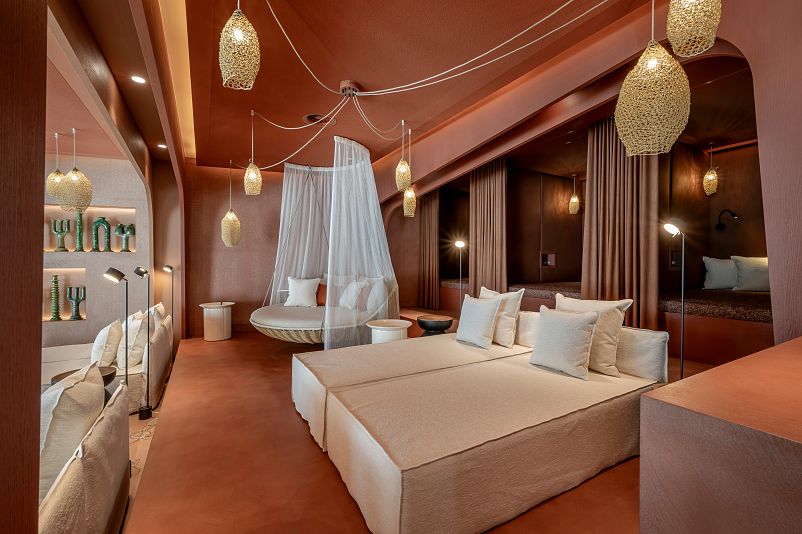 Celtic-inspired relaxation room at the Seezeit Spa