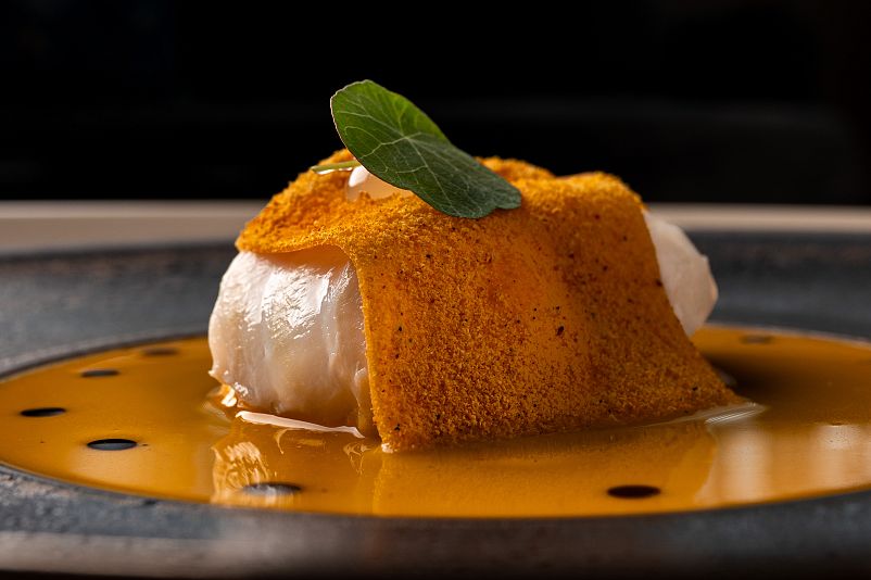 Fischgericht aus der Gourmetküche im Le Primore Hévíz