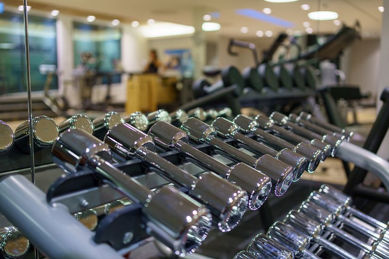 Dumbbells Strength Training Fitness Hotel Gstaad