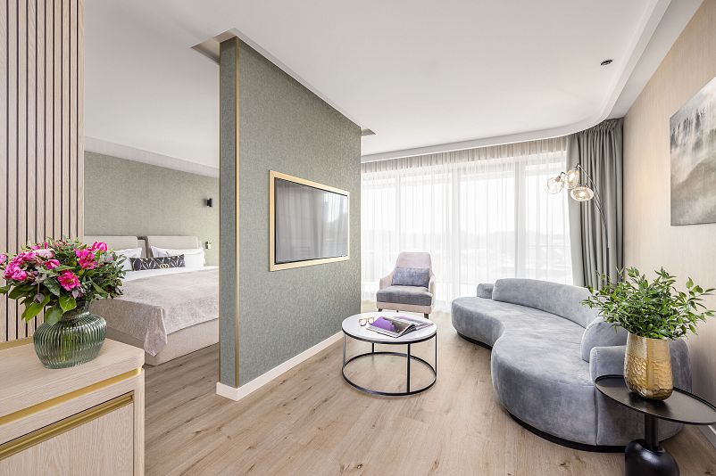 Suite mit Wohnbereich im Le Primore Hévíz