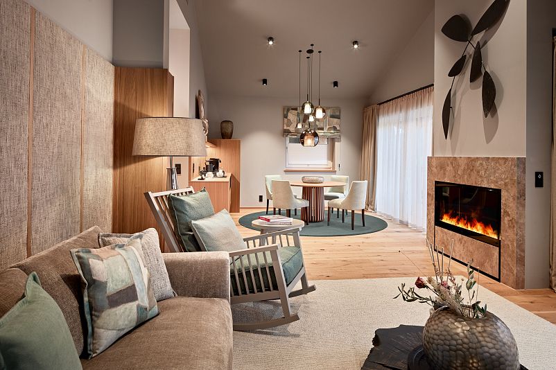 Mount Med Resort Privilege Mountain Chalet Suite Living Area