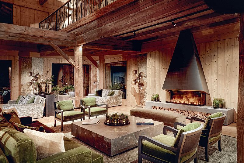 Mount Med Resort Tenne Lounge Fireplace Wildschönau