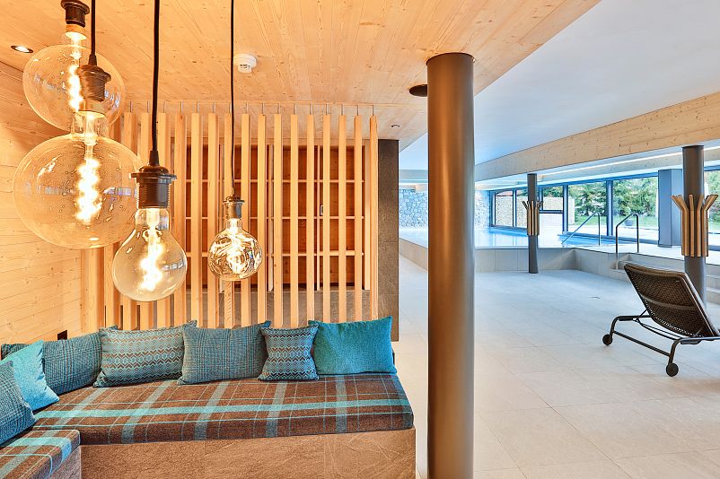 Indoor Saline Pool Area ERMITAGE Wellness Hotel Gstaad
